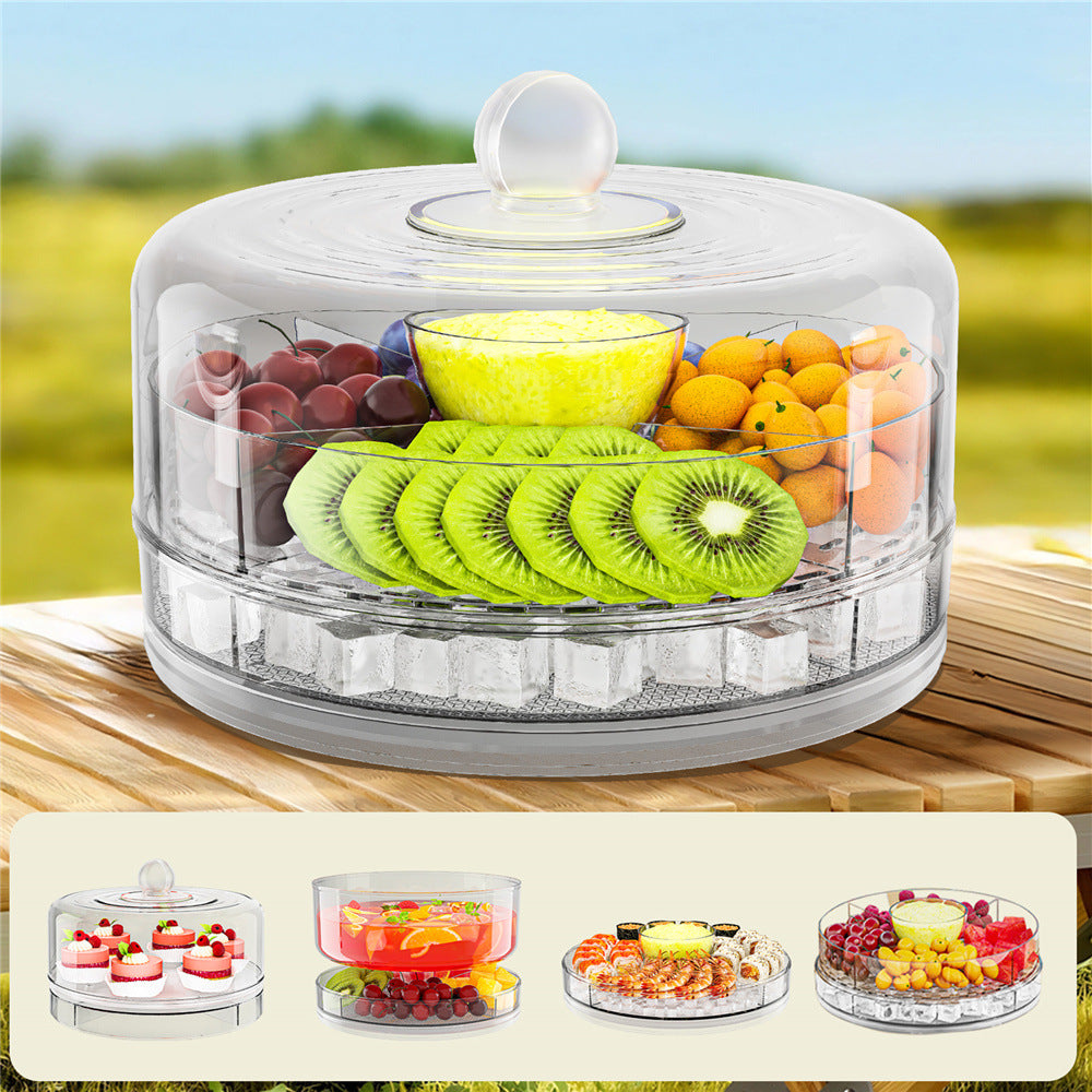 Snack Rotating Multi-Compartment Tray