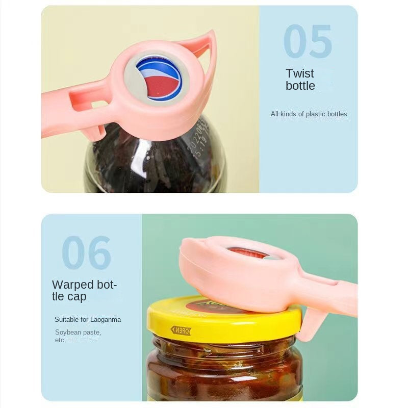 Multi-Purpose Jar & Bottle Opener — 5 in 1