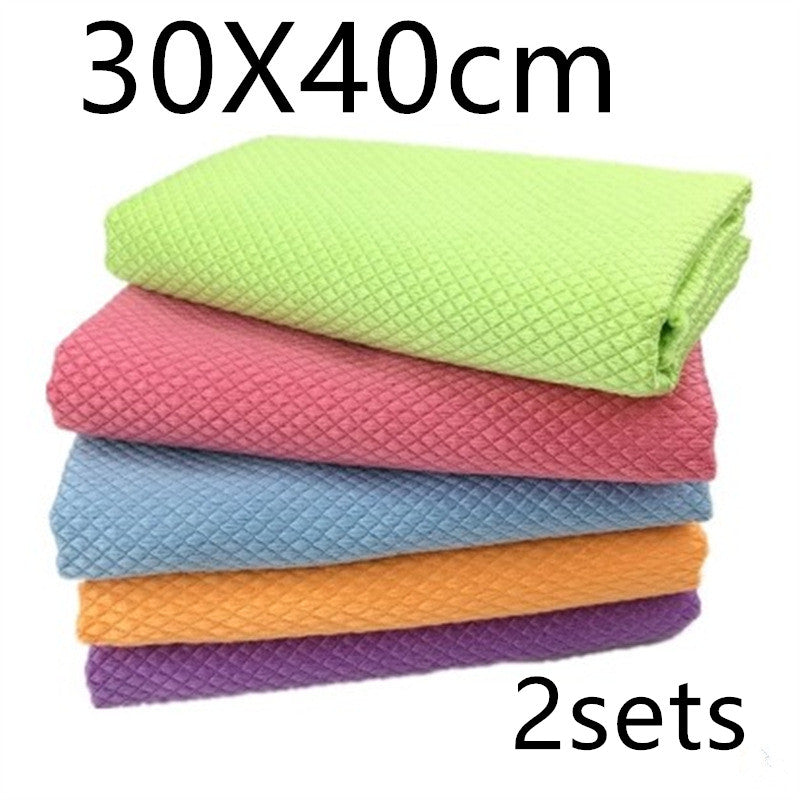 Microfibre Cleaning Cloth Set — 10 Pack