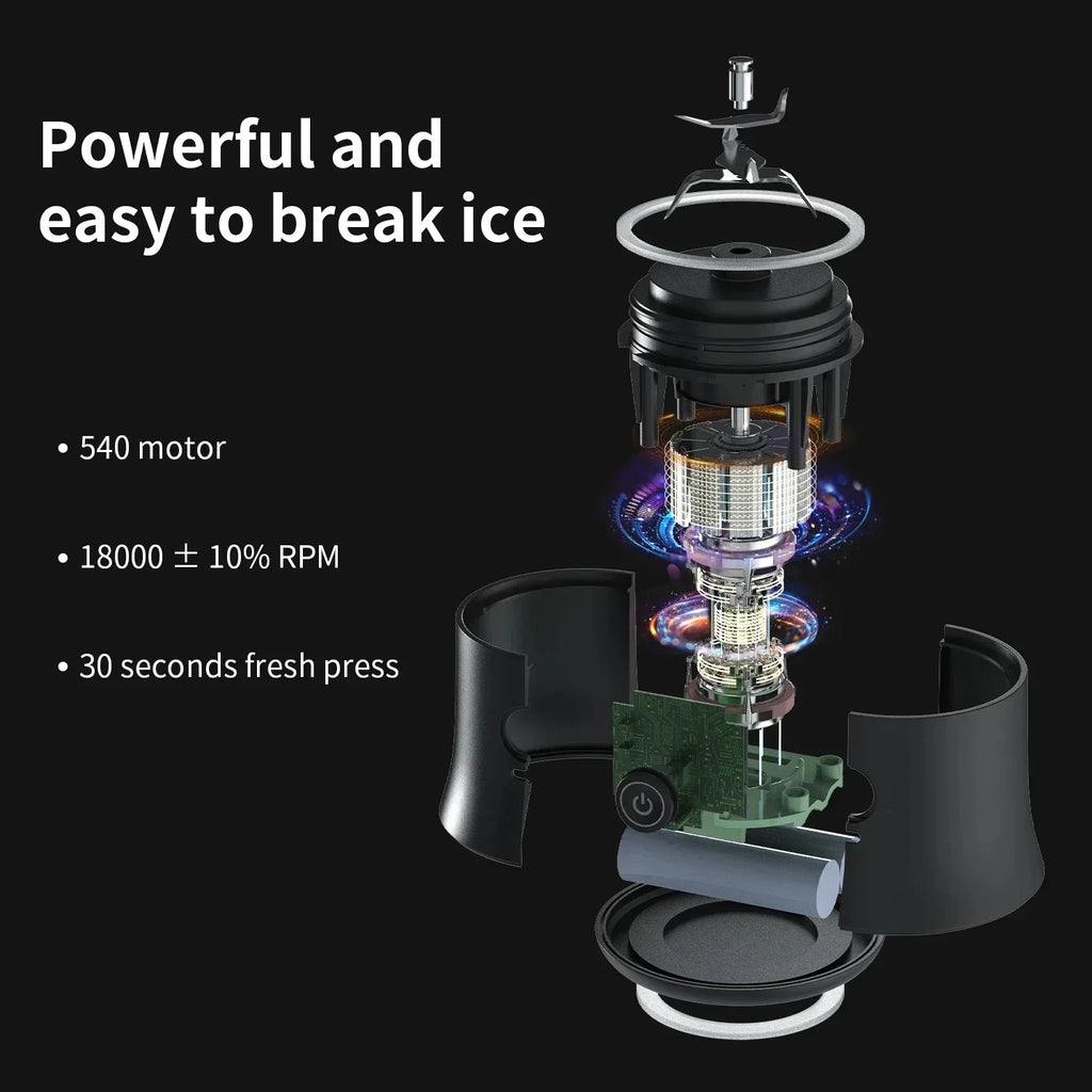 Portable Smoothie Blender — USB Rechargeable
