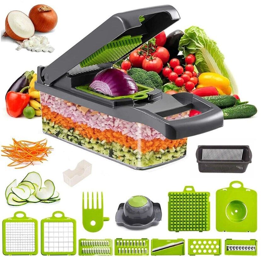 Pro Vegetable Chopper & Slicer — 16 Functions