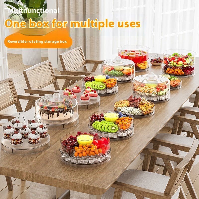 Snack Rotating Multi-Compartment Tray
