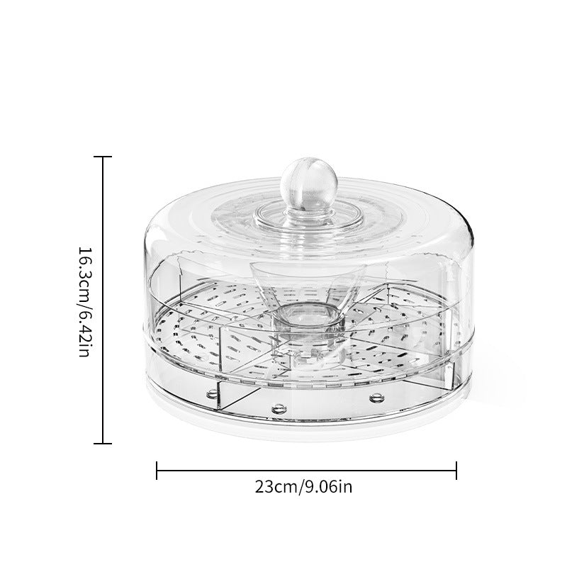 Snack Rotating Multi-Compartment Tray