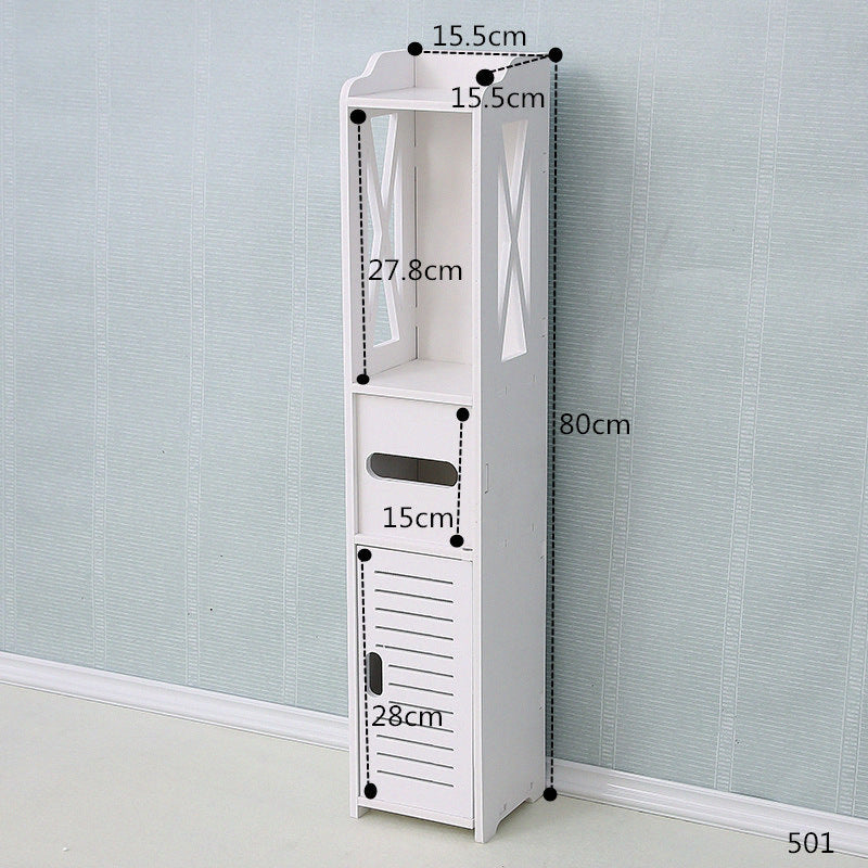 Slim Bathroom & Kitchen Gap Storage Tower
