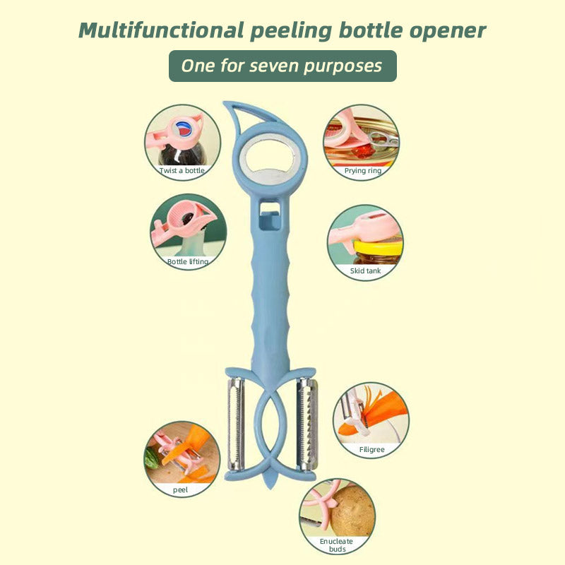 Multi-Purpose Jar & Bottle Opener — 5 in 1