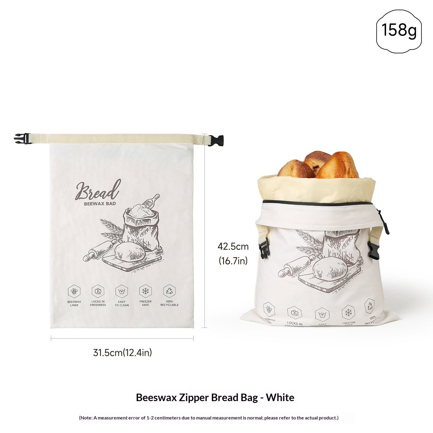 Reusable Beeswax Food Wraps — 6 Pack