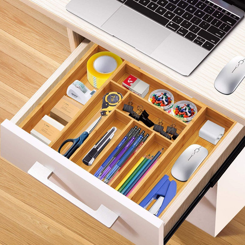 Bamboo Drawer Dividers — Expandable Set