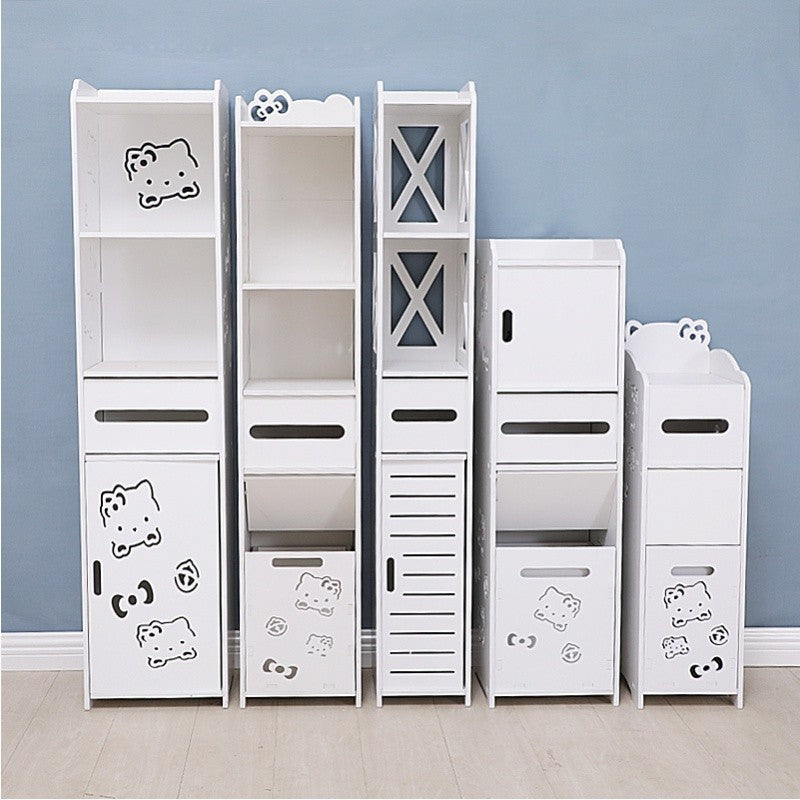 Slim Bathroom & Kitchen Gap Storage Tower