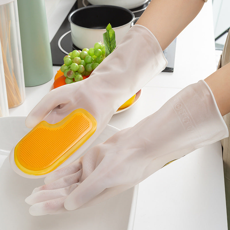 Reusable Silicone Cleaning Gloves — Anti-Scratch