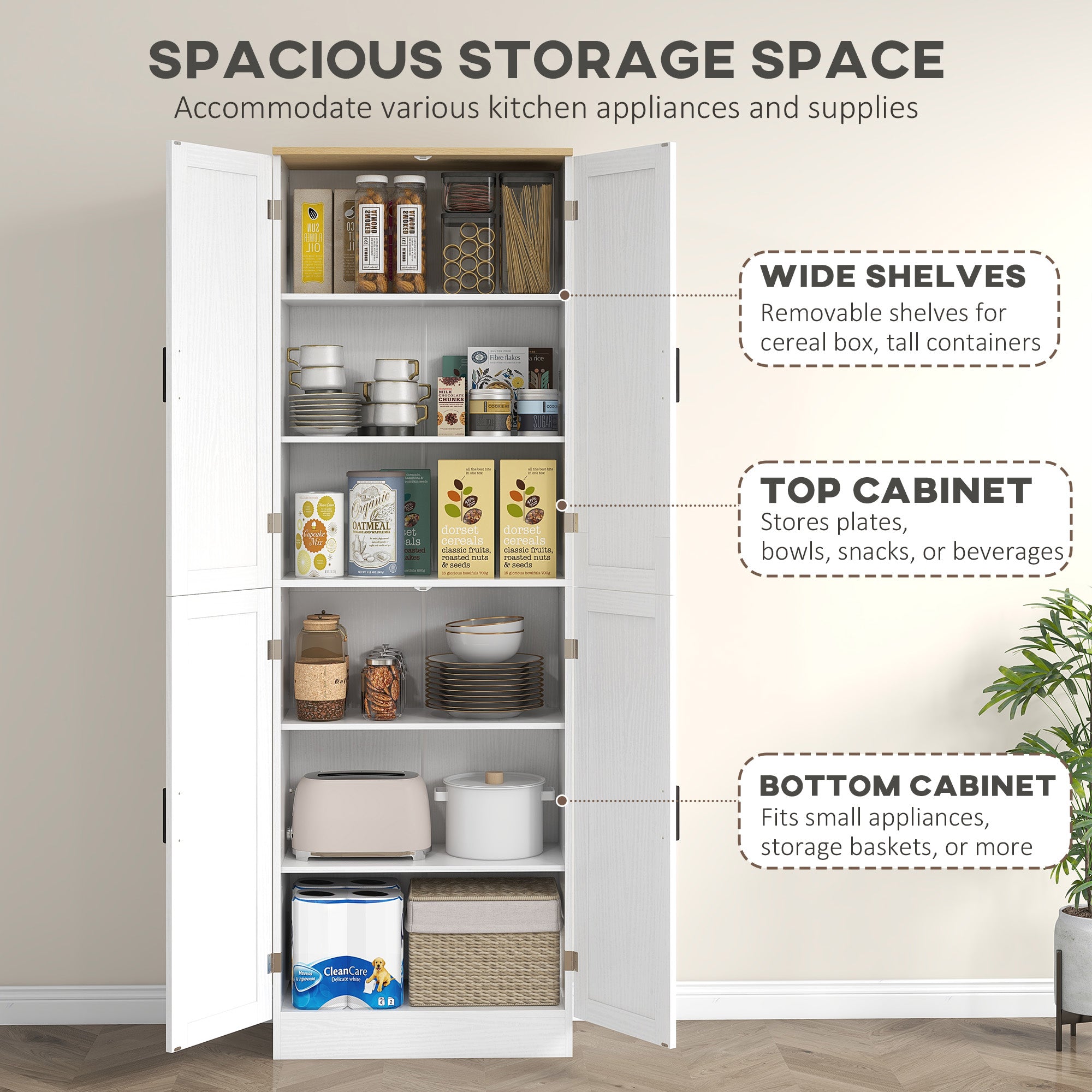 Over-Door Pantry Organiser — 4 Pockets