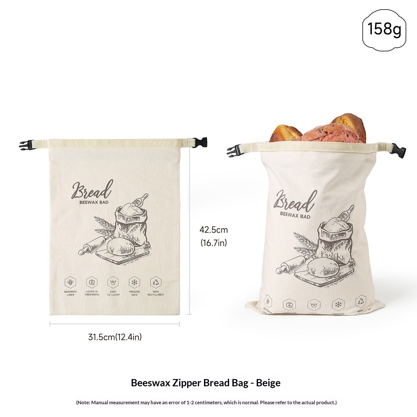 Reusable Beeswax Food Wraps — 6 Pack