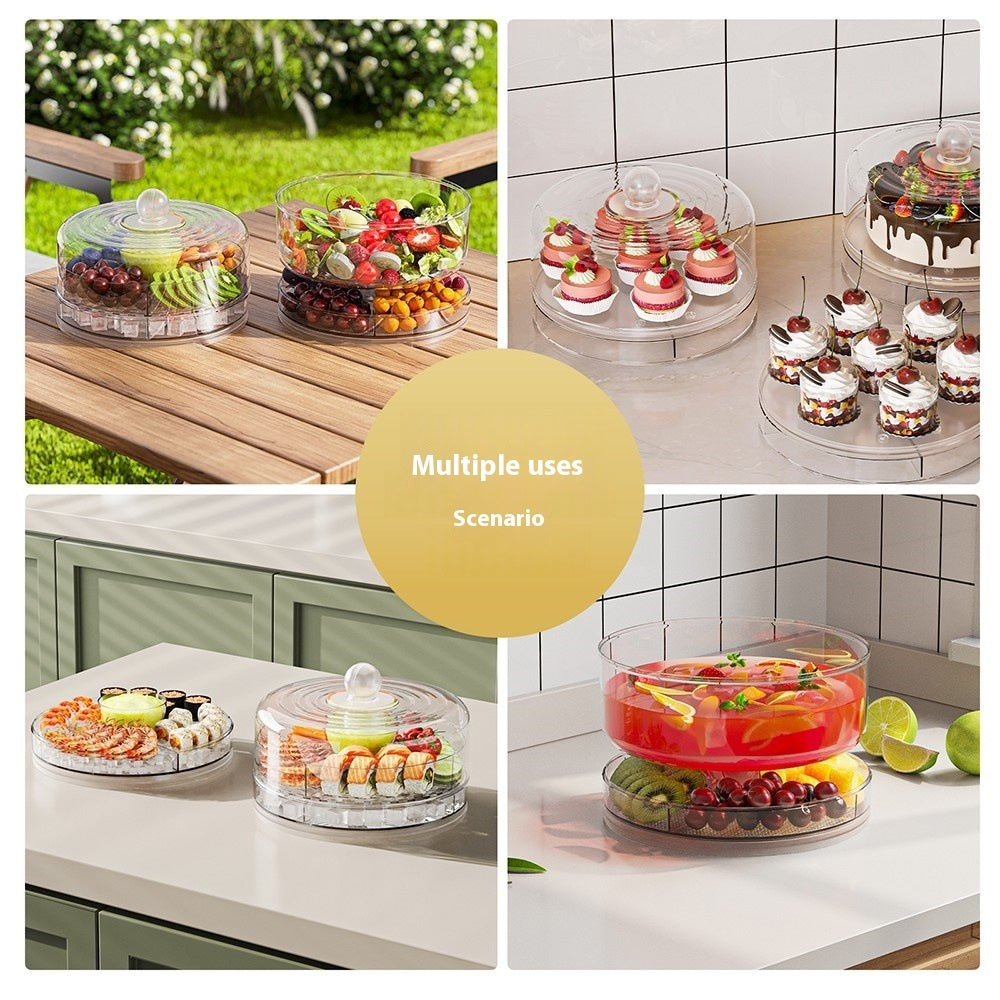 Snack Rotating Multi-Compartment Tray