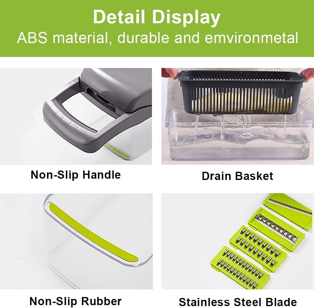 Pro Vegetable Chopper & Slicer — 16 Functions